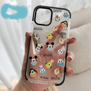 เคสโทรศัพท์มือถือ ซิลิโคนนิ่ม ใส กันกระแทก ลายการ์ตูนมิกกี้เมาส์ เป็ด สําหรับ Iphone 13 11 12ProMax XR