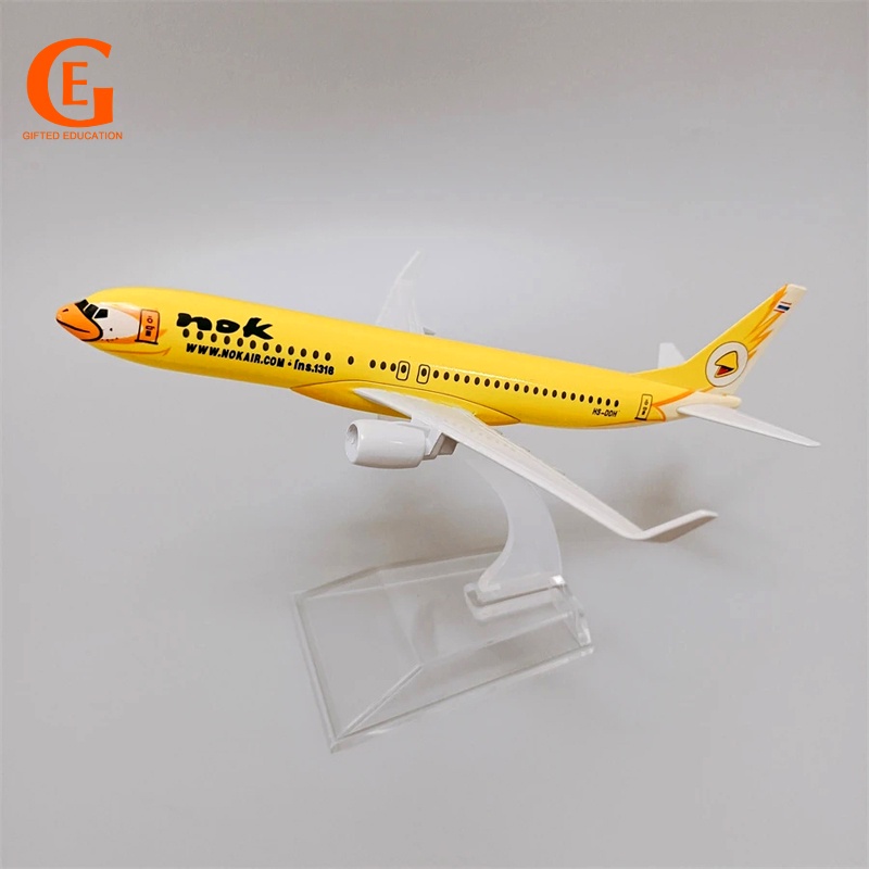 Air NOK Boeing 737 เครื่องบินรุ่น Thai Airways Yellow Bird B737 เครื่องบินDiecast เครื่องบินรุ่น