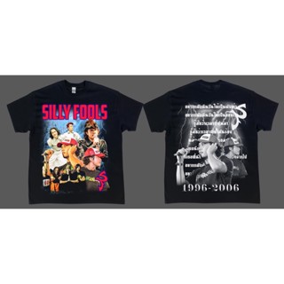 เสื้อยืดโอเวอร์ไซส์เสื้อยืดผ้าฝ้าย SILLY FOOLS -  Bootleg T-ShirtS-3XL