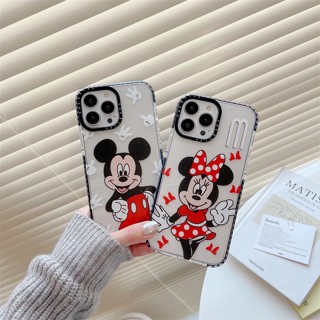 เคสซิลิโคน สำหรับ ไอโฟน Clear Case iPhone 14 Pro Max iPhone 13 Pro Max iPhone 12 Pro Max iPhone 11 Pro Max Fashion Cartoon มิกกี้เมาส์ Mickey Mouse &amp; มินนี่เมาส์ Minnie Mouse Silicone Case