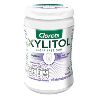 คลอเร็ท 47.6ก.CLORETS ไซลิทอล สเปียร์มินต์XYLITOL SPEARMINT 47.6G