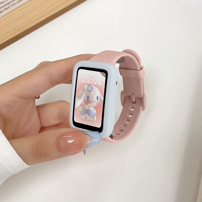 สาย + เคส สําหรับ Redmi Watch 2 Lite Mi Watch Lite Smart Band เคสป้องกัน สายรัดข้อมือซิลิโคน สําหรับ Redmi Watch2 Lite อุปกรณ์เสริม