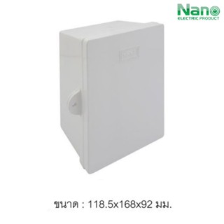 NANO-11W ตู้พลาสติกฝาทึบ 4.5x6.5x3.5 นิ้ว (118.5 x 168 x 92 mm) สีขาว