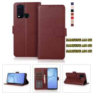 ราคาส่ง เคสฝาพับ มีล็อค สำหรับ SAMSUNG A14 5G/A54 5G/A34 5G/A24 เคสใส่บัตรได้ แถมสาย เคสฝาพับหนัง เคสมีแม่เหล็ก BOSS