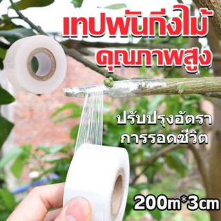 เทปพันกิ่งไม้ 200m*3cm อุปกรณ์ทำสวน เทปพันตอนกิ่ง อุปกรณ์การเกษตร เทปพันกิ่งทาบ พลาสติกทาบกิ่ง เทปติดตาต้นไม้