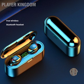  Player kingdom เอียร์บัดบลูทูธไร้สายควบคุมด้วยระบบสัมผัสเอียร์บัดตัดเสียงรบกวนพร้อมเคสชาร์จสำหรับงานกีฬา