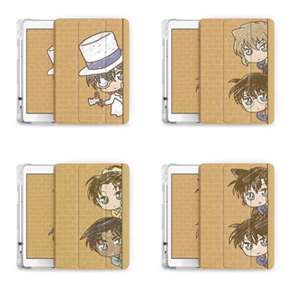 เคส ลายโคนัน พร้อมช่องใส่ปากกา สําหรับ iPad mini 1 2 3 4 5 6 air 4 5 iPad 10.2 gen 7 8 9 2022 gen 10 pro11