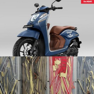 Genio 2019 สติกเกอร์ติดตัวถัง ลายทาง honda genio fablus