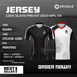 ใหม่ GEEK FAM GEEK SLATE PRO KIT JERSEY 2023 MPL S12 ฟรีสติกเกอร์ นิกเกอร์ และชื่อ