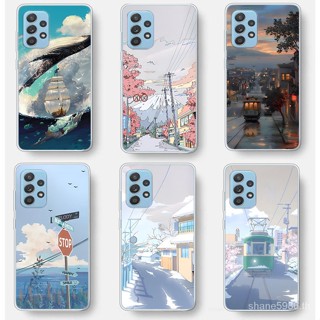 เคสโทรศัพท์ซิลิโคน TPU แบบนิ่ม สําหรับ Samsung galaxy a51 a52 A52s