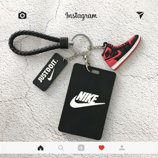 พวงกุญแจ จี้รูปรองเท้า NIKE พร้อมสายคล้อง สําหรับใส่บัตรพนักงาน