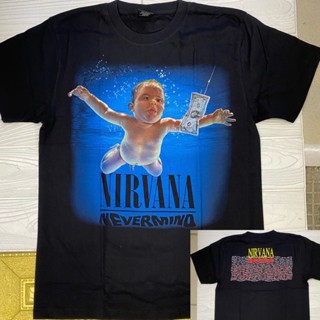 【HOT SALE】Nirvana Nevermind Black Shirt pure cotton t-shirt mens womens fashion clothes summer cod Pure cotton T Shirt