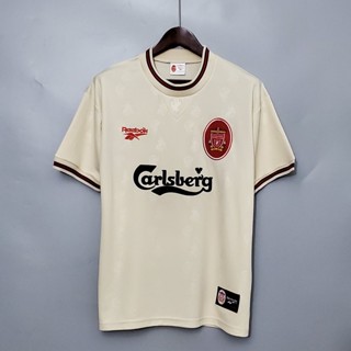 เสื้อกีฬาแขนสั้น ลายทีมชาติฟุตบอล Liverpool 96-97 ชุดเยือน สไตล์เรโทร