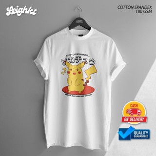 Pokemon Pikachu Stop Overthinking Anime Shirt 『Cotton Spandex』  Leighkt Collection_07