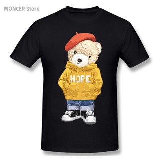 2023 New Mens T Shirts Cartoon Teddy Bear T Tee Tshirt Cotton Tshirt_02