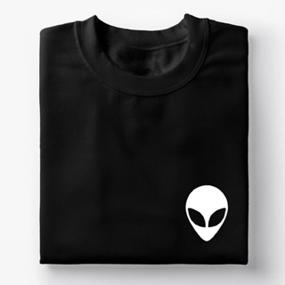 ALIEN FACE เสื้อยืดผู้ชายแถลงการณ์ผู้หญิงออกแบบเสื้อทีเชิ้ตมินิมอลลิสต์ )2Y_02