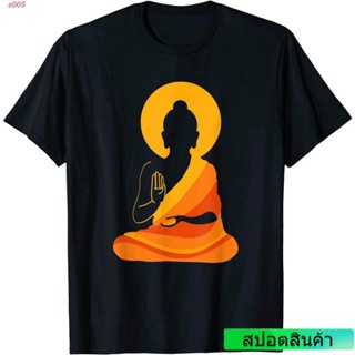 เสื้อยืดผู้ Buddha YingYang Zen Yoga T-shirt Tee, Relax And Enjoy Life! T-Shirt พระพุทธเจ้า เสื้อยืดพิมลาย เสื้อยืดแฟชั่