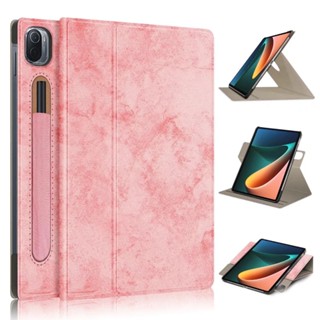 เคสโทรศัพท์มือถือ หมุนได้ 360 องศา พร้อมขาตั้ง พับได้สามทบ สําหรับ Xiaomi Pad 5 5 Pro 5 Pro 5G 2021