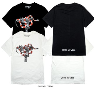 QWT26 27 SNAKE เสื้อยืดสีดำ สีขาว