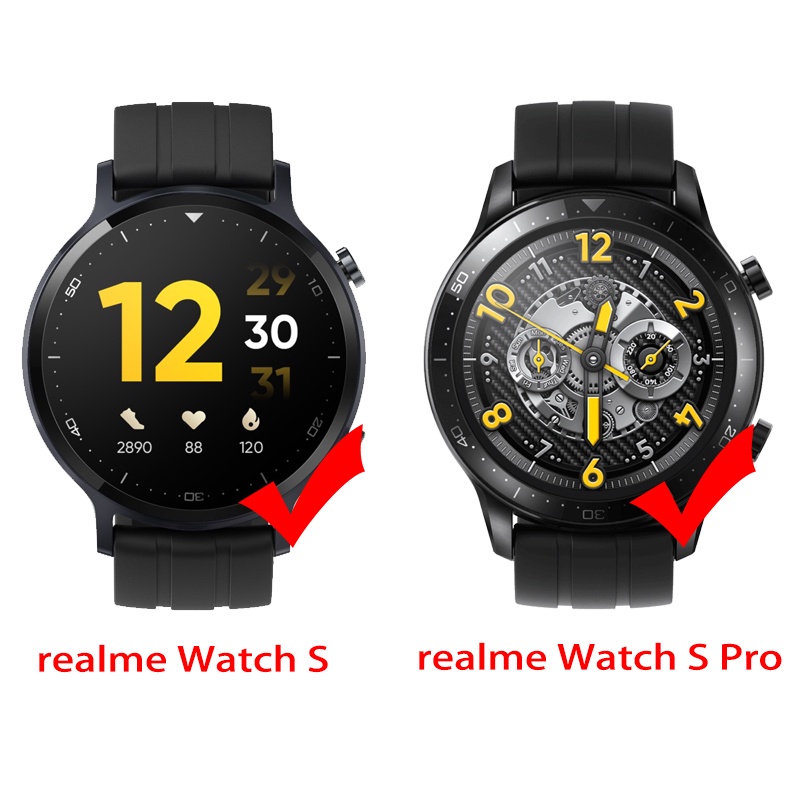 สายนาฬิกาข้อมือ พลาสติก เรซินใส สีอะคริลิค แฟชั่น สําหรับ realme Watch S Pro