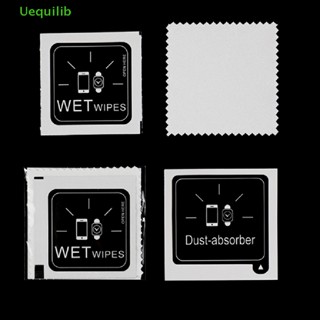 Uequilib 10 ชุด ผ้าเช็ดทําความสะอาด เปียก กระดาษเช็ดฝุ่น ทําความสะอาด ฟิล์มวาง ชุดเครื่องมือ สําหรับกระจกนิรภัย โทรศัพท์ หน้าจอกล้อง เลนส์ หน้าจอ LCD ใหม่