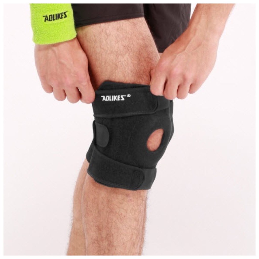 🌸 สายรัดเข่า ที่รัดหัวเข่า สนับเข่า กีฬา พยุงหัวเข่า Full support ปรับขนาดได้ ผ้าพันเข่า knee suppor