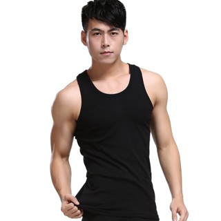 เสื้อกั๊ก ผ้าฝ้ายแท้ ทรงสลิมฟิต ขนาดใหญ่ เหมาะกับฤดูร้อน สําหรับผู้ชาย
