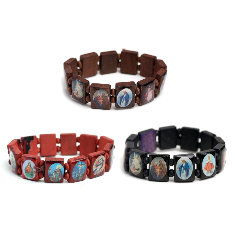 ARIN สร้อยข้อมือคาทอลิก.Icon พระแม่มารี Unisex 3 สี ราคา ถูกที่สุด ดีลบีเคเค แกลเลอรีภาพที่ 7
