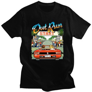 เสื้อยืด ผ้าฝ้าย พิมพ์ลาย Arcade Racing Video Game Out Run แฟชั่นคู่รัก สไตล์คลาสสิก (ไซซ์ 2T-XS-6XL)