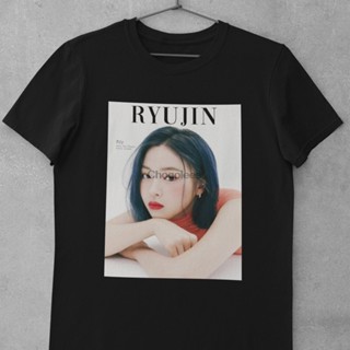 เสื้อแฟชั่นผญ เสื้อเชิ้ต Ryujin Itzy Itzy กราฟิก Tshirt Ryujin Itzy Kpop เสื้อเชิ้ตปกนิตยสารสุนทรียศาสตร์ Kpop Shir_07