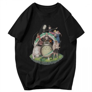 🔥 เสื้อยืด พิมพ์ลายอนิเมะเจ้าหญิง Mononoke Spirited Awayเสื้อยืดอินเทรนด์ 🔥