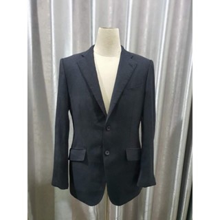 Suit0009 สื้อสูท นำเข้า มือสอง สีกรมท่าเข้ม อก 37 นิ้ว