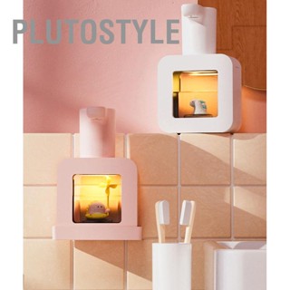 PLUTOSTYLE ตู้ทำสบู่เซ็นเซอร์อัตโนมัติแบบไม่สัมผัสการ์ตูนสัตว์เลี้ยงตู้ทำสบู่โฟมสมาร์ทกันน้ำ