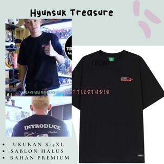 เสื้อยืดผ้าฝ้ายเสื้อยืด พิมพ์ลาย Hyunsuk Treasure DM ME ขนาดใหญ่ สําหรับผู้ชาย_09