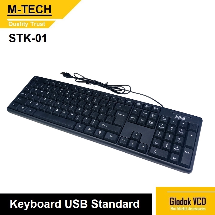 คีย์บอร์ด USB มาตรฐาน M-Tech STK-01