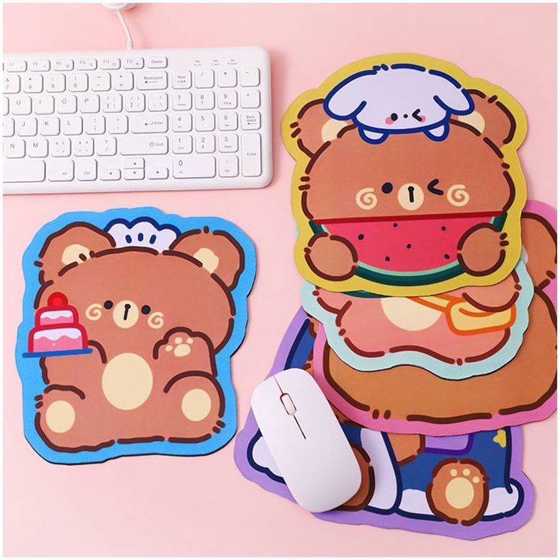 แผ่นรองเมาส์ลายน้องแมว  แผ่นเม้าส์ Mouse Pad ลายการ์ตูน น่ารัก น่าใช้งาน