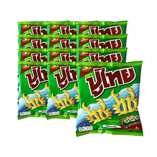 ปูไทยขนมทอดกรอบ POOTHAI โนริสาหร่าย 12กx12SNACK NORI SEAWEEDFOOD12G.X12