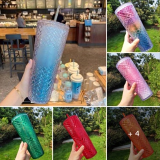 แก้ว Starbucks Double Wall  ขนาด 24 oz (710 ml) พร้อมส่ง 7 สี JK-02