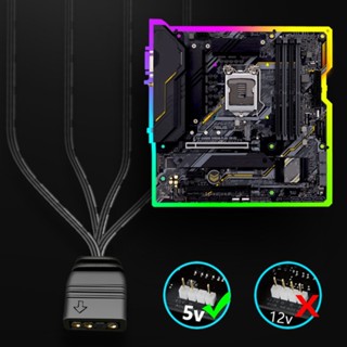 Iorsoul1 สายเคเบิลแยก ARGB 1 เป็น 4 5V 3-pin RGB LED 33 ซม.