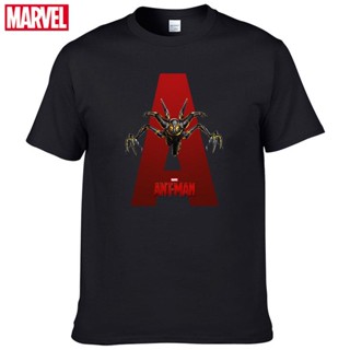 เสื้อยืดผ้าฝ้าย 100% พิมพ์ลาย Marvel The Avengers Ant Man ระบายอากาศ ใส่สบาย แฟชั่นฤดูร้อน สําหรับผู้ชาย 167S-5XL