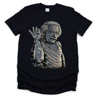 พร้อมส่ง เสื้อยืดแขนสั้น ลายคณิตศาสตร์ Albert Einstein หลากสีสันS-5XL