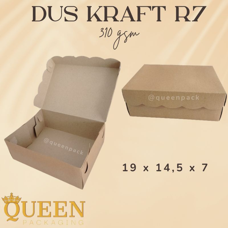 DUS KRAFT R7 310 GSM | กล่อง KRAFT R7 310 GSM | กล่อง SNACK | WET CAKE CARDBOARD | การ์ดบอร์ด SNACK 