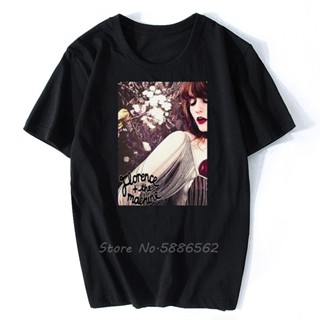 oversize T-shirt เสื้อยืด ผ้าฝ้าย พิมพ์ลาย Florence And The Machine Iconic Rock สไตล์วินเทจ ฮาราจูกุ สตรีท ของขวัญ สําหร