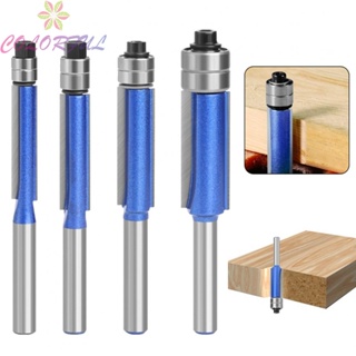 【COLORFUL】1*Router Bit 6.35mm Shank Double Bearing Woodworking Milling Cutter UK