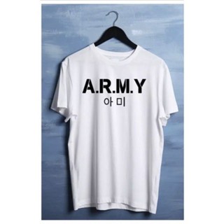 เสื้อยืดสีขาว - เสื้อยืด A.R.M.Y/เสื้อเชิ้ต/เสื้อยืด/แถลงการณ์/อินเทรนด์/คุณภาพสูง/ยูนิเซ็กซ์ค็อด