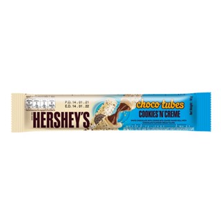 เฮอร์ชีส์ช็อกโกทิ้วป์คุกกี้แอนด์ครีม COOKIES+CREME 18กHERSHEYS CHOCOTUBES18G.