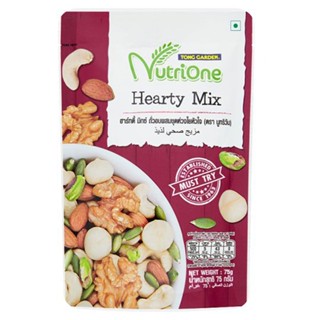 นูทรีวันฮาร์ทตี้มิกซ์ถั่วอบผสม NUTRIONE 75 กรัมHEARTY MIX 75G.