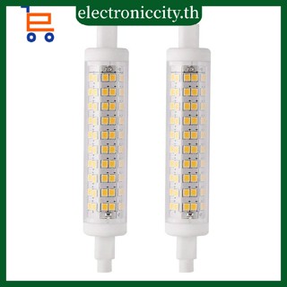 หลอดไฟ LED 10W 1100LM R7S-2835-120 100-265V 3000K สีขาวอบอุ่น 2 ชิ้น