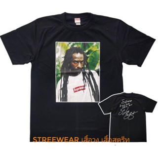 เสื้อยืด supreme buju banton tee เสื้อoversize