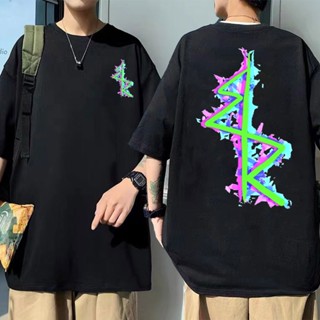 New Cyberpunk Edgerunners Double Sided Logo Print T-shirt Men Women Hip Hop Tshirt Unisex Punk T Shirt Crewneck Coo_12